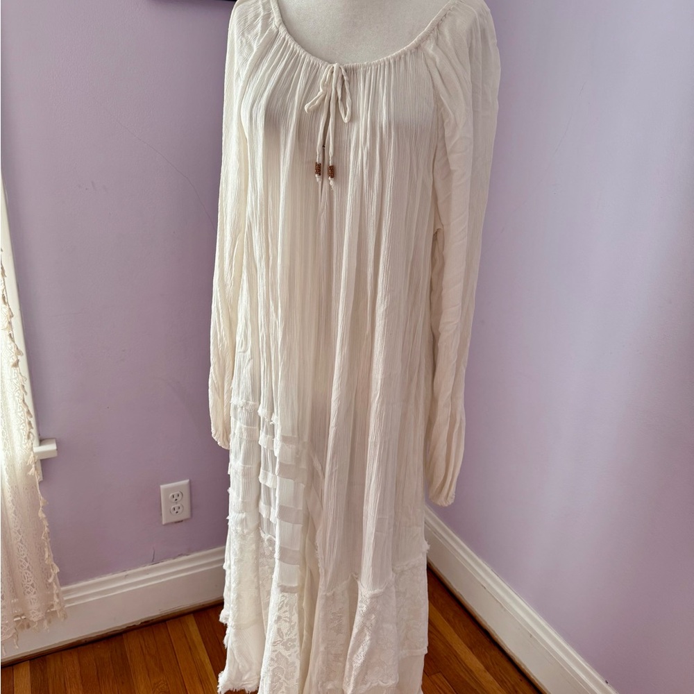 Free People Elegant White Maxi Dress - Picture 2 of 16